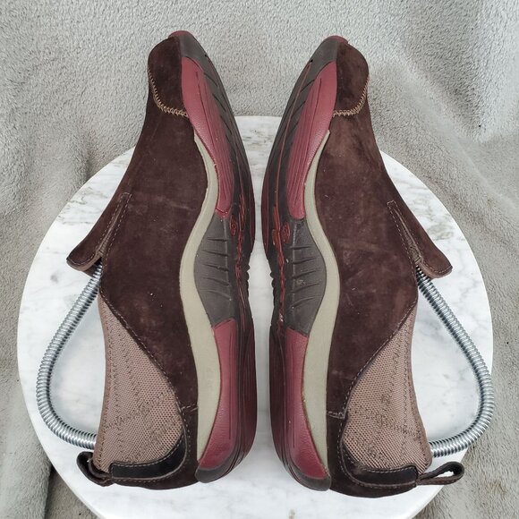 Merrell Shoes Womens Size 9 Coffee Bean Brown Suede Bisect Loafer - Picture 8 of 10